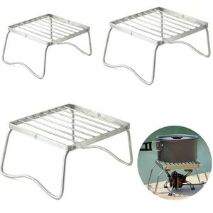 Mini-Taschen-BBQ-Grill, tragbarer Edelstahl-BBQ-Grill, zusammenklappbarer Grill, Grillzubehör für den Heim-Park-Einsatz für Park-Camping