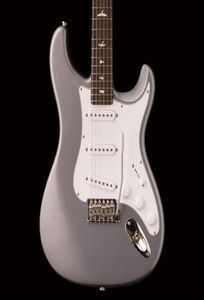 Custom Shop John Mayer Sliver Tungsten Electric Guitar Black Neck Plate White Pearl Bird Inlay Tremolo Bridge6286859