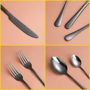 Set di posate Utensili da cucina Posate Set di stoviglie In acciaio inox per cucchiai, forchette e coltelli Argenteria