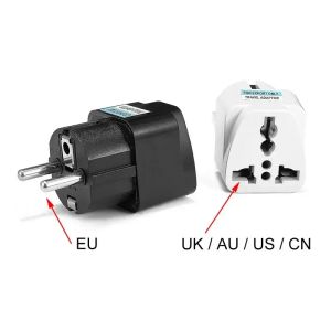 AU UK US To EU Electrical Socket KR Plug Adapter Type E/F France Germany Universal Euro European Adapter Converter AC Outlet