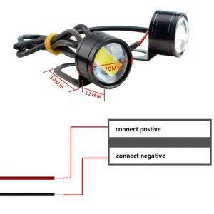 Motocyklowe lampy sygnałowe samochodowe Orzeł LED odwrotne kopie zapasowe jazdy Strobe Lampka mgła reflektor reflektorów w ciągu dnia światła do jazdy