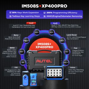 Autel Maxiim IM508S XP400PRO IMMOプログラミング診断ツールOBD2 Auto Automotive ScannerオールインワンキープログラマPK IM608