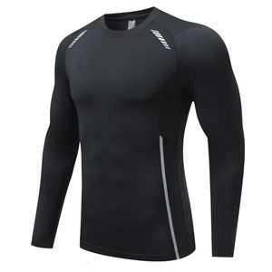 Compressão Long Jerseys Running Gym Exercícios Ao Ar Livre Imprimir Top Quick Dry Respirável Muscle Workout Training Tee 240325