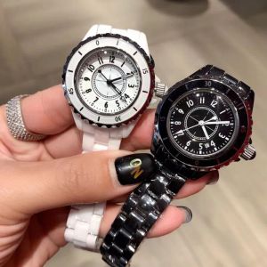 AAA 2024 TOPS Wristwatches Men Women Cowning Watch Ceramics Sports Quartz Black White Ceramic Classic Vintage Girl A568