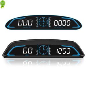 Compass 2022 GPS HUD Auto Speedometer Head Up Display Car Smart Digital Alarm Påminnels Mätare Bil Electronics Accessoarer för alla bilar