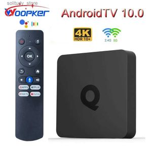 Ustaw górne pudełko WOOPKER ATV Q1 Smart TV Box Android 10 Allwinner H313 2GB 16 GB obsługuje Google Voice Dual 2G 8G WiFi BT 4K Set TV