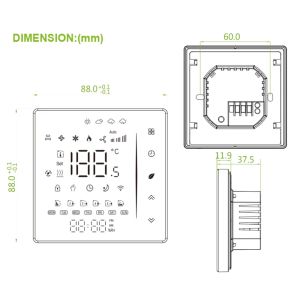 Termostato Wi -Fi Smart Life Smart Life para caldeira a gás e aquecimento quente do piso controlador de temperatura doméstica SmartThings Alexa Google Siri