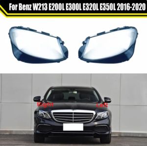 Accessories Car Front Headlamp Caps For MercedesBenz W213 E200L E300L E320L E350L 2016~2020 Glass Headlight Cover Lampshade Lamp Lens Shell