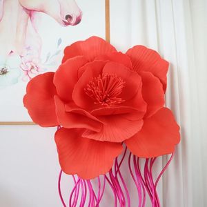 Decorative Flowers Artificial PE Rose Foam Flower Wedding Wall Decororation Pography Backdrop Festive DIY Supplies Bouquet