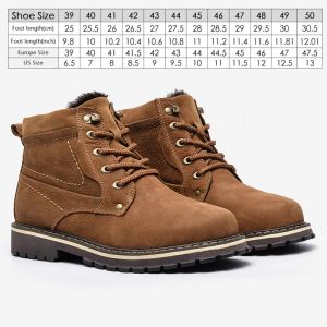 Homens botas de inverno