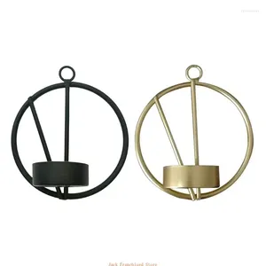 Candle Holders Metal Geometric Wall Holder For Tea Lights Living Room Home Bedroom