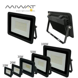 110V/220V LED Flood Light 10W 20W 30W 50W 100W Floodlights Lamp Waterproof IP68 White Reflector Led Exterior Outdoor Spotlight