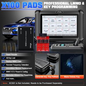 PAND X100 PANDS, обновляемые X100PAD PLUS PLUS CAR IMMO -ключа программирования Диагностического инструмента для считывания