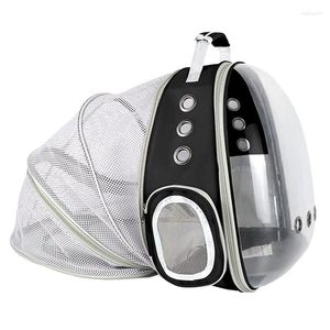 Mochila expansível para transportar cães e gatos, grande, transparente, para viagem, com bolhas de espaço, fácil de usar, durável