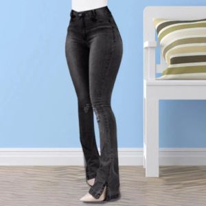Jeans de cintura alta para mulheres Summer 2023 Design ripado skinny Ady Sexy Push Up Troushers Jeans Autumn Women Jeans