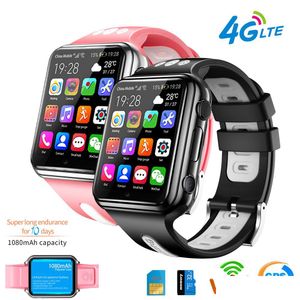 Smart Watches W5 4G GPS WiFi Location Student/Kids Watch Phone Android System Clock App Installera Bluetooth Smartwatch Sim Card Drop Del Otutm