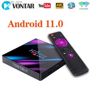 Set Top Box H96 MAX 4GB 64GB Android 10.0 Smart TV Box Android 11 Rockchip RK3318 1080P 4K H96 MAX Lettore multimediale TVBOX set-top box Q240330
