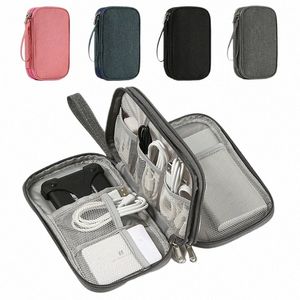 new Travel Organizer Bag Cable Storage Organizers Pouch Carry Case Portable Waterproof Double Layers Storage Bags For Cable Cord b5aa#