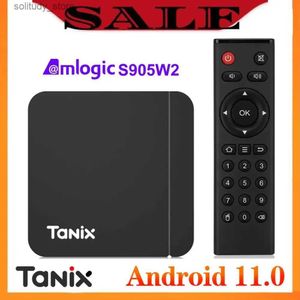 Set Top Box Tanix W2 Amlogic S905W2 Android 11.0 Smart TV Box Android 11 Media Player H.265 AV1 Dual WiFi HDR 10 + 4GB32GB Set-top Box 2G16G Q240330