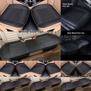 Uppgradera Autoyouth Four Season Pu Leather Cushion Automobiles Seat Cover Universal Car Chair Protector Pad Mat Auto