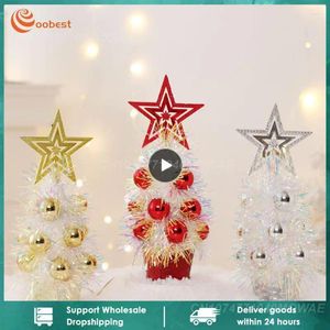 Juldekorationer Desktop Tree 68G iögonfallande förbättrar den festliga atmosfären utsökta hantverk Creative Decoration PVC