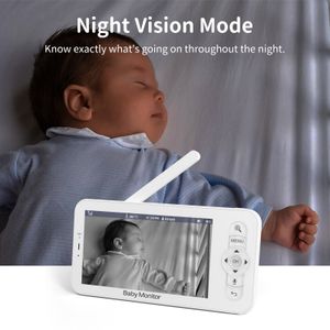 WOUWON Baby Monitor Babyphone Video Baby Camera Bebe Nanny HD 5 Inch LCD Mobile Phone APP Control PTZ Lullabies For New Born