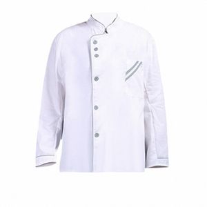 homens mulheres chef casaco jaqueta cozinhar vestuário uniforme lg manga utilitário uniforme workwear para hotel bar padaria food service e1Vd #