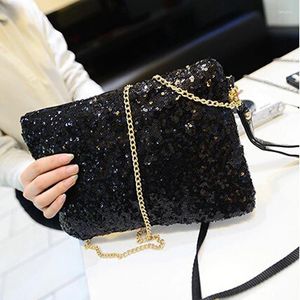 Shoulder Bags Women's Evening Clutch Bag Glitter Sequin Handbag Luxury Sparkling Wedding Party Envelope Tote Wallet Ladies