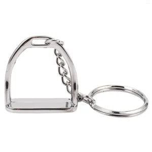 Dog Apparel 1Pcs Simple Elegant Design Western Stirrup Keychain Key Ring Hanger Tool For Men Women Bag Decoration Equestrian Equine Horse