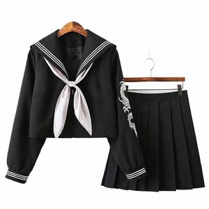 pink SILVER drag JK uniform dr e set of student drag suit full set of bad lg skirt sailor middle suit TOP SHIRT z6WB#