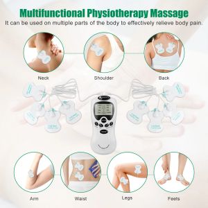 8 Modes Tens Unit EMS Muscle Stimulator Physiotherapy Microcurrent Low Frequency Pulse Anti-cellulite Electric Body Massager EMS