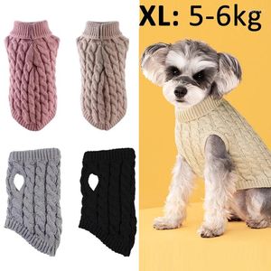 Hundebekleidung Pullover Winter Warme Kleidung für kleine mittelgroße Hunde Rollkragenpullover Gestrickte Haustierkleidung Welpen Katze Pullover Weste Chihuahua