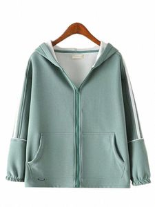Plus -storlek Kvinnokläder Nya höst- och vintertröjor Huva LG -ärmar Varma tröjor med fleece inuti överdimensionerad topp P8ET#