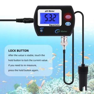 yieryi Portable PH Meter Tester Accurate Digital Pen PH-990 Pocket Aquarium Wine Urine LCD PH Test with Large Screen