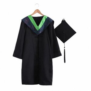 1 Set Academic Dr Polyester Graduati Uniform Surable Unique Elegant Festive Touch Graduati Dr för unisex j1ez#