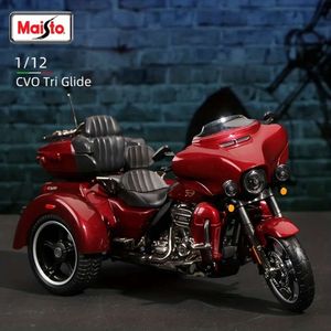 Maisto 1:12 tri glide 2021 trikes veículos fundidos colecionáveis modelo de motocicleta brinquedos diecast moto presente