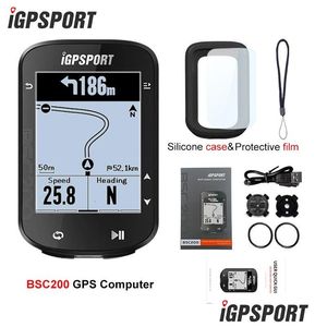 Cykeldatorer IGPSPORT BSC200 GPS Cycle Computer Wireless Speedometer Bicycle Digital Ant Route Navigation Stopwatch Cycling Optometer OTGKN