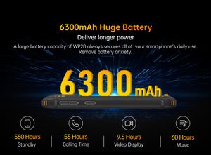 OUKITEL WP20 Android 12 6300MAH IP68IP69K Прочный телефон 5,93 '' HD+ дисплей 4 ГБ+ 32 ГБ смартфона 20MP Двойной камеры 4G Мобильный телефон