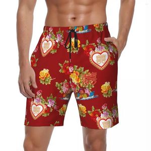 Pantaloncini da uomo da uomo Board Northeast Big Flower Cute Hawaii Swim Trunks Moda Quick Dry Surf Pantaloni corti di alta qualità