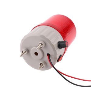 ボリューム調整可能なアラームライト回転照明ランプサウンド警告灯AC110V 220V DC12V24V赤でライト