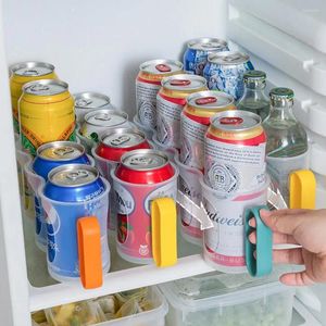 Grade de bebida de armazenamento de cozinha Pull pode encaixar com o suporte para salvar espaço eficiente na geladeira por atacado porte