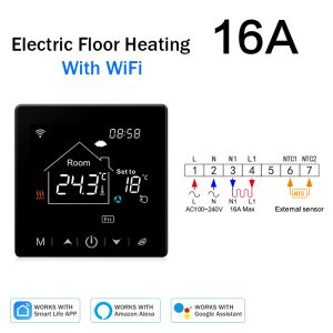 Alexa Tuya Smart Home WiFi Termostato Termostato Programmabile Elettrico Riscaldamento caldo Acqua/gas Temperatura Temperatura