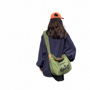 Drukuj na płótnie damskie torba pu uchwyt torebka na ramię w torbie krzyżowe Big Eco Bag w Koreańska torba mengerowa Y2K TOTE TOTE SACHEL N8XO#