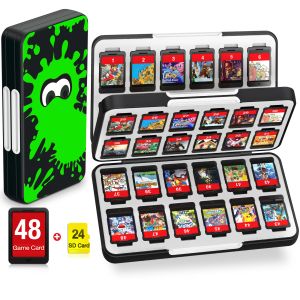 Przypadki 48 w 1 przełącznik do przechowywania karty gry BEBONCOOL MAGITIC Switch Game Box Pudełko Game Akcesoria z miękką silikonową podszewką