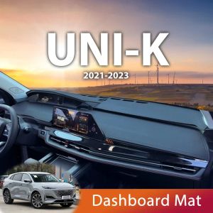 Для Changan Uni-K 2021-2023 Car Dashboard Appless Избегайте легкой накладной платформы на столовой панели монтажной коврик