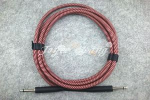 Красный 10-футовый кабель для акустической электрогитары, бас-кабель, шнур усилителя, кабель усилителя, кабели для подключения аудио, экранированные с низким уровнем шума9881209