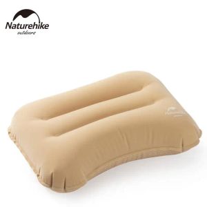 Mat Naturehike TPU Flocking Inflatable Air Pillow Portable Ultralight Outdoor Comfortable Travel Sleeping Neck Pillow Sap sleeping