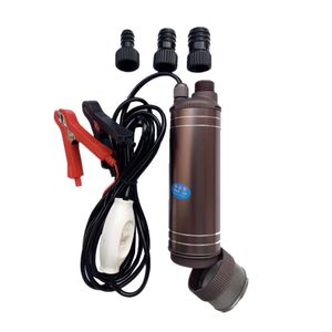 40L/min12V/24V Pequena bomba elétrica portátil DC Submersível para diesel Entrega de água Plástico Plástico tubo de pistola de óleo simples