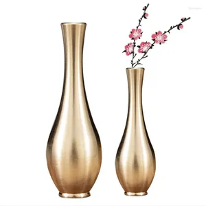 Vase Mini Vase Gold Home Decor Living Room Decorationアンティークトールユニークな花の北欧