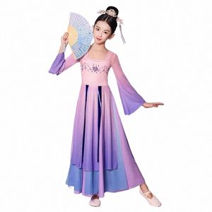 Girls 'Classical Dance S Elegant Body Rhyme Gaze Dr Chinese Style Dance Dr Training Dr Art Test S F0JY#